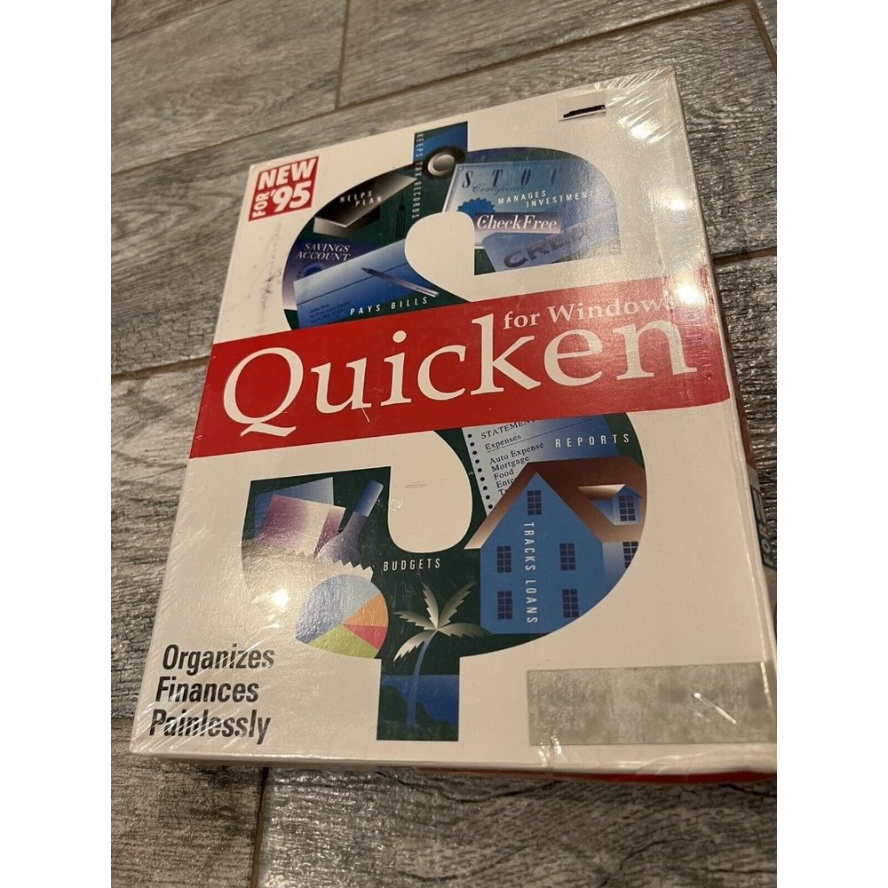 New Intuit Quicken Microsoft Windows 95 Version 4 3.5" Floppy Disks‎ Finances